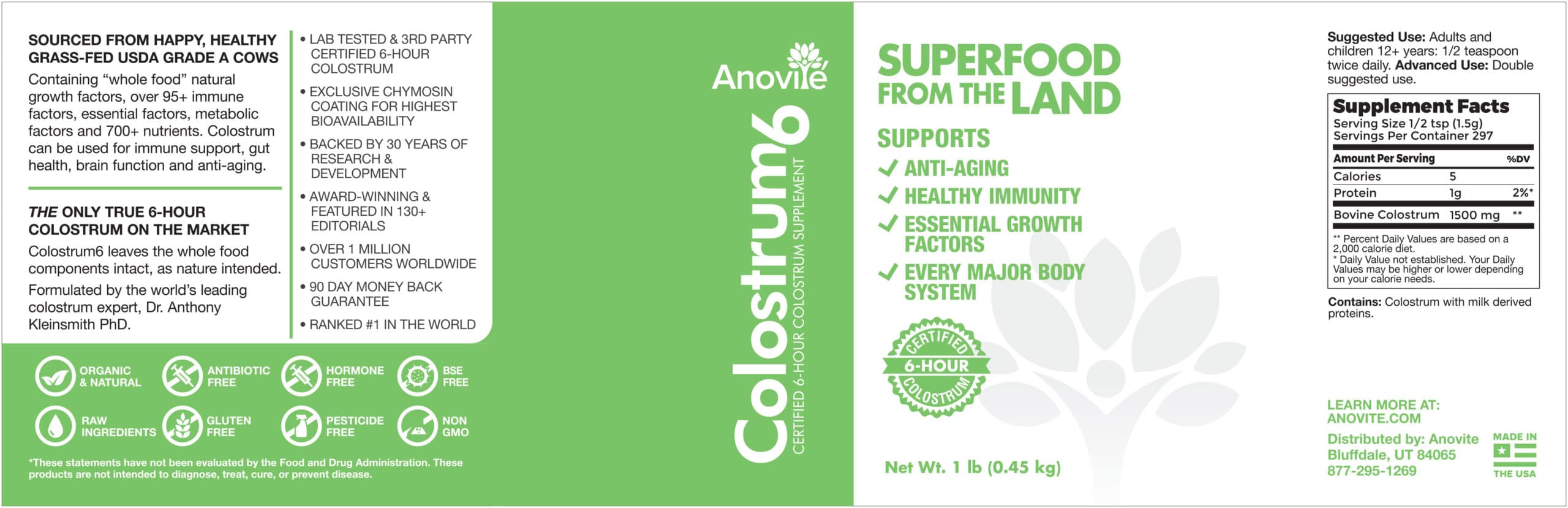 Anovite-Colostrum6-1lb-Jar